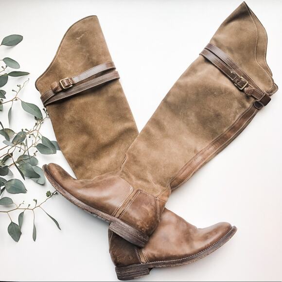 N.D.C Gerda High OTK Riding Boots 36 Leather Tall Brown Over The Knee Equestrian - Picture 1 of 6